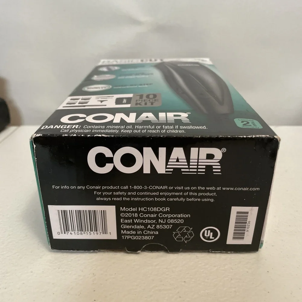 CONAIR Basic Cut Home Haircutting Clippers Kit 10‎ Piece Set FREE BONUS GIFT New